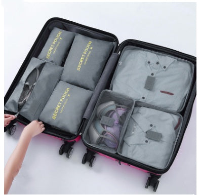 Durable Waterproof Nylon Packing Cube Travel Organizer Set (6 Pieces)