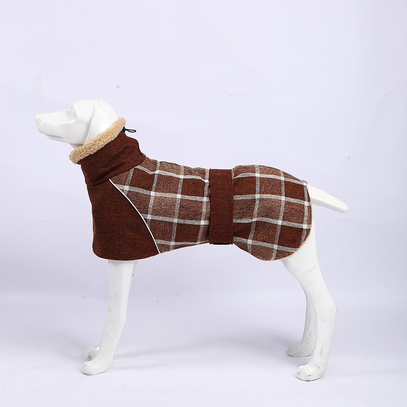 Wool Plaid Pet Clothes – Ζεστό Καρό Ρούχο Σκύλου