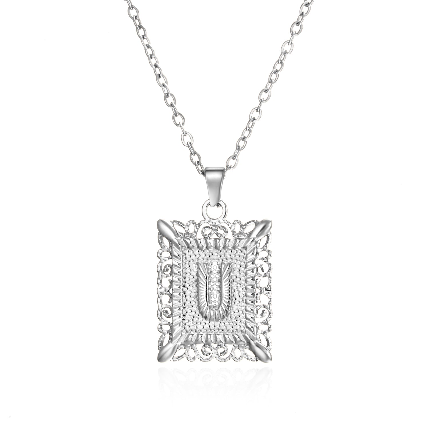 Initial Letter Necklace – Κολιέ με Αρχικό Γράμμα Α-Ζ από Ανοξείδωτο Ατσάλι