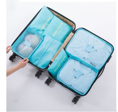 Durable Waterproof Nylon Packing Cube Travel Organizer Set (6 Pieces)