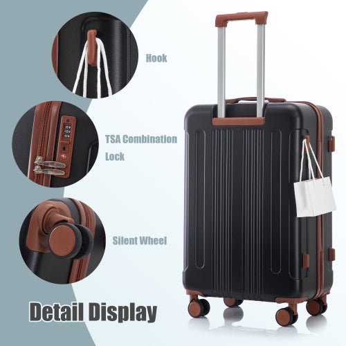 3-Pcs Luggage Set 20” 24” 28” – ABS Spinner Wheels TSA Lock