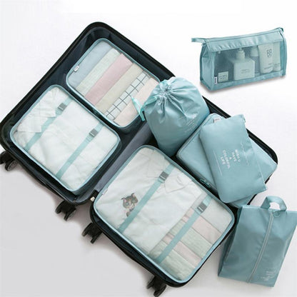 8-Piece Travel Packing Cube Set – Luggage Divider & Organizer Bags