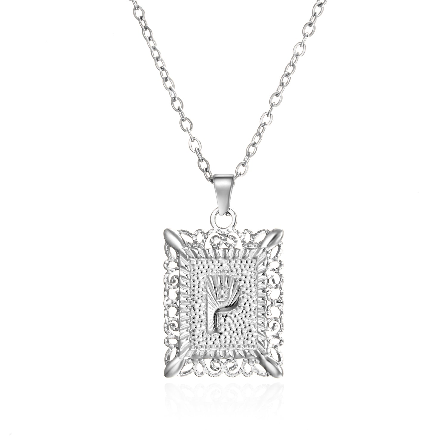 Initial Letter Necklace – Κολιέ με Αρχικό Γράμμα Α-Ζ από Ανοξείδωτο Ατσάλι