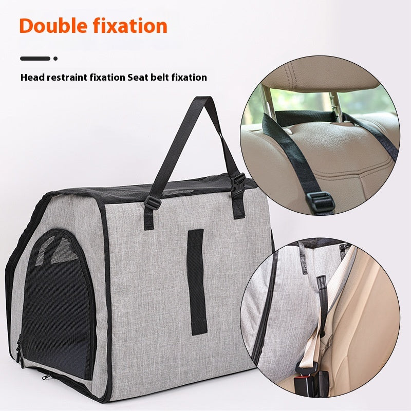 Portable Foldable Waterproof Pet Cage & Car Seat Mat – Αδιάβροχο Κάλυμμα για Σκύλους