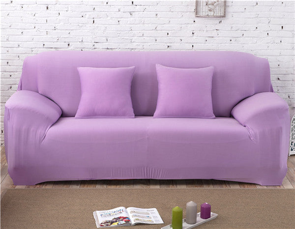 Modern Solid Color Lamb Wool Sofa Cover – Plush Anti-Slip Sofa Protector
