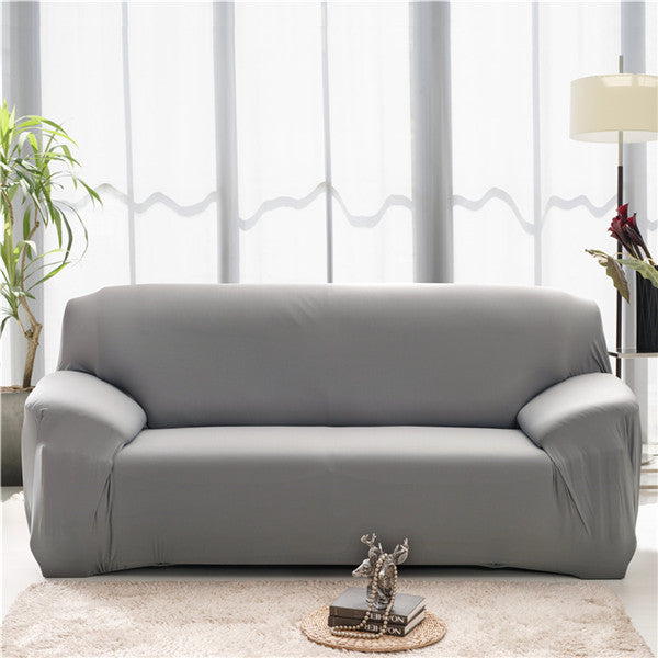 Modern Solid Color Lamb Wool Sofa Cover – Plush Anti-Slip Sofa Protector