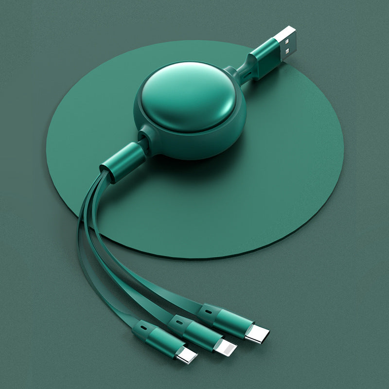 3-in-1 Retractable USB Charging Cable