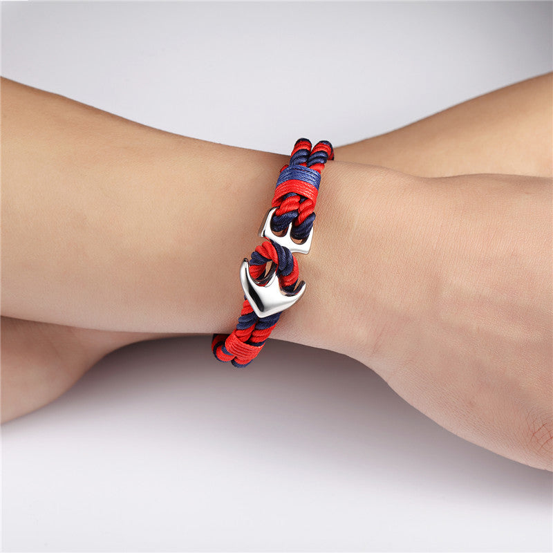 Nautical Anchor Paracord Bracelet – Ανδρικό Βραχιόλι Επιβίωσης με Άγκυρα