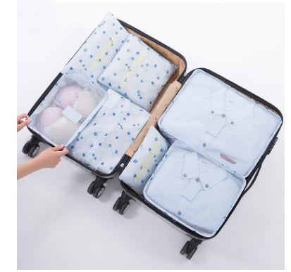 Durable Waterproof Nylon Packing Cube Travel Organizer Set (6 Pieces)