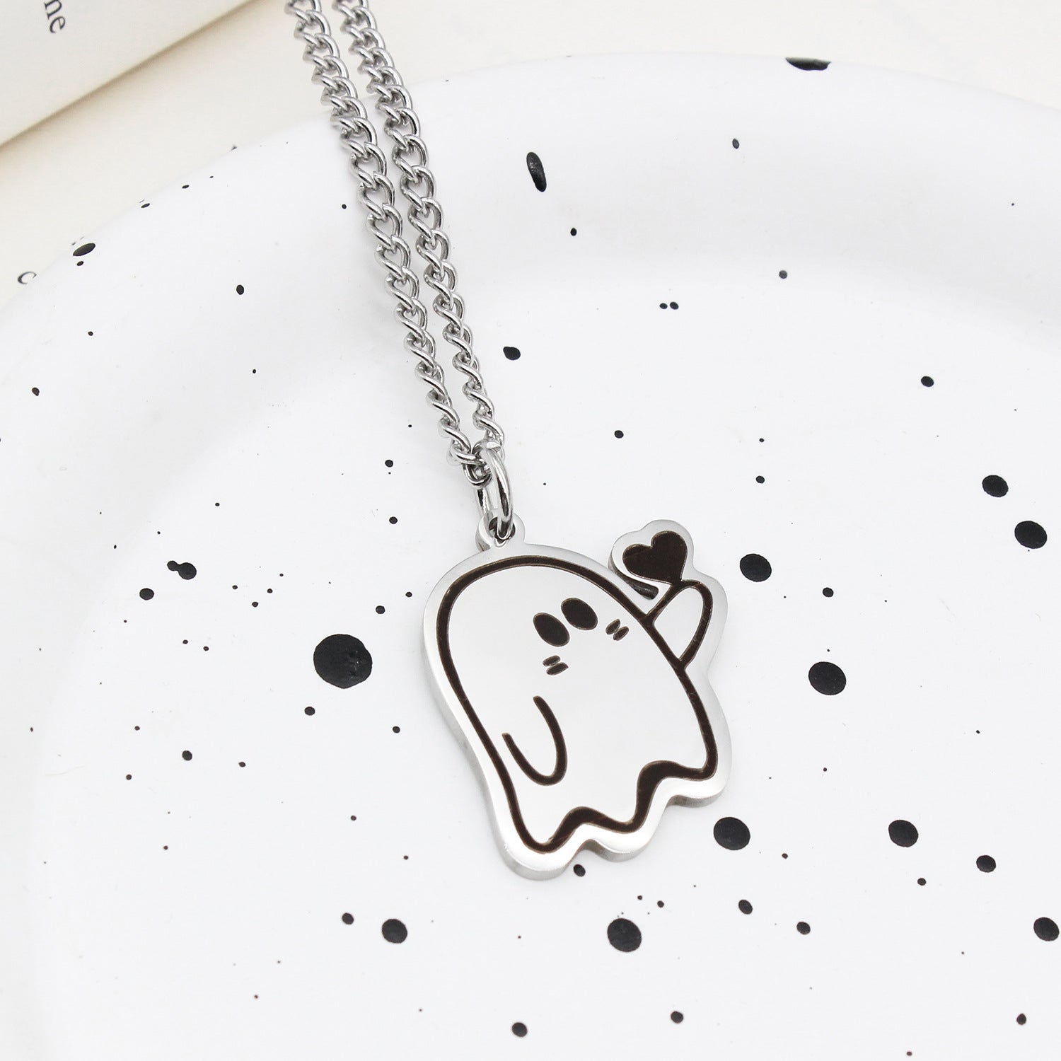 Cute Love Ghost Necklace – Χαριτωμένο Κολιέ Φαντασματάκι για Ζευγάρια & Φίλους