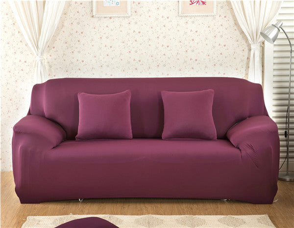 Modern Solid Color Lamb Wool Sofa Cover – Plush Anti-Slip Sofa Protector