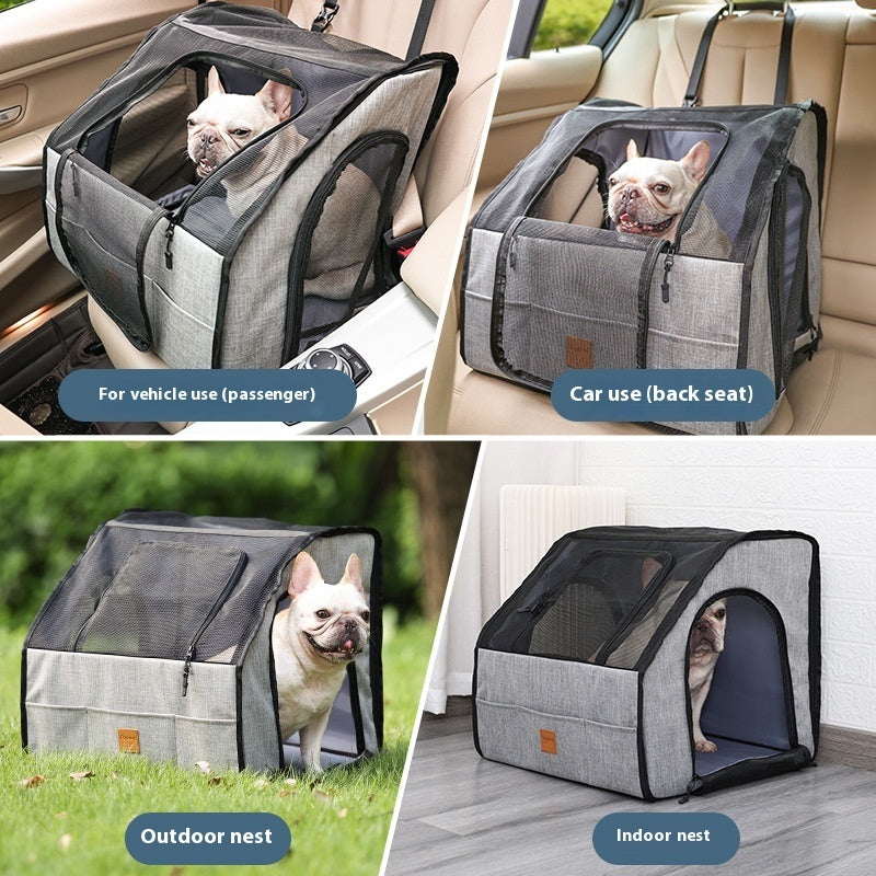 Portable Foldable Waterproof Pet Cage & Car Seat Mat – Αδιάβροχο Κάλυμμα για Σκύλους