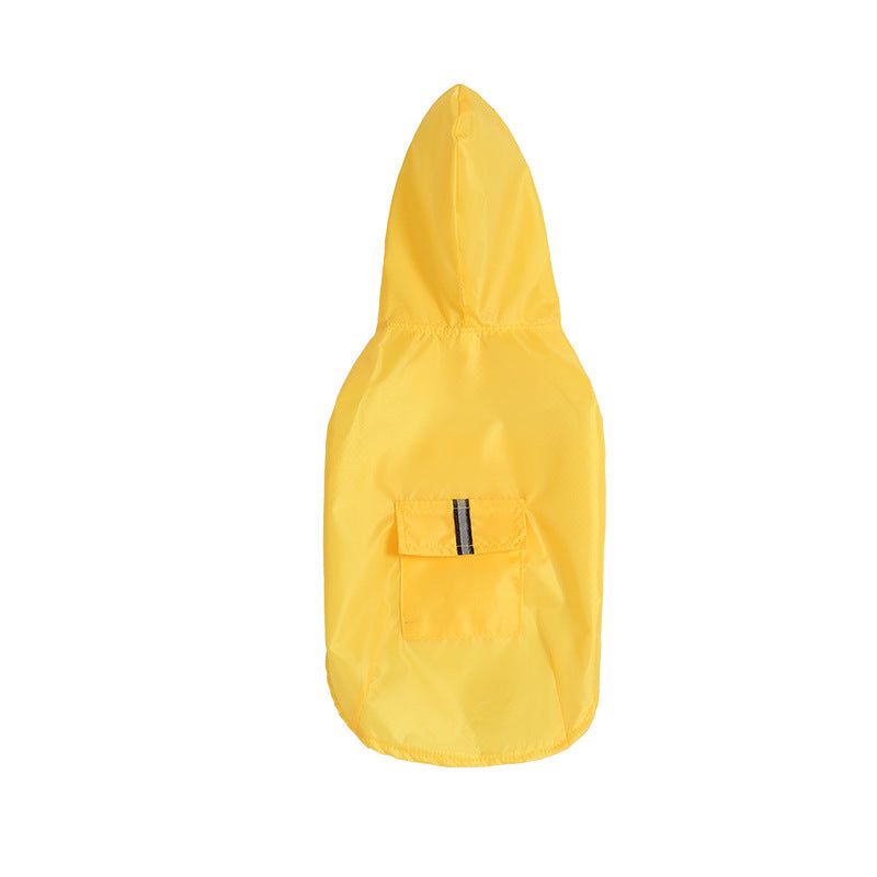 Reflective Large Dog Windproof Hooded Raincoat – Αδιάβροχο Μπουφάν Σκύλου