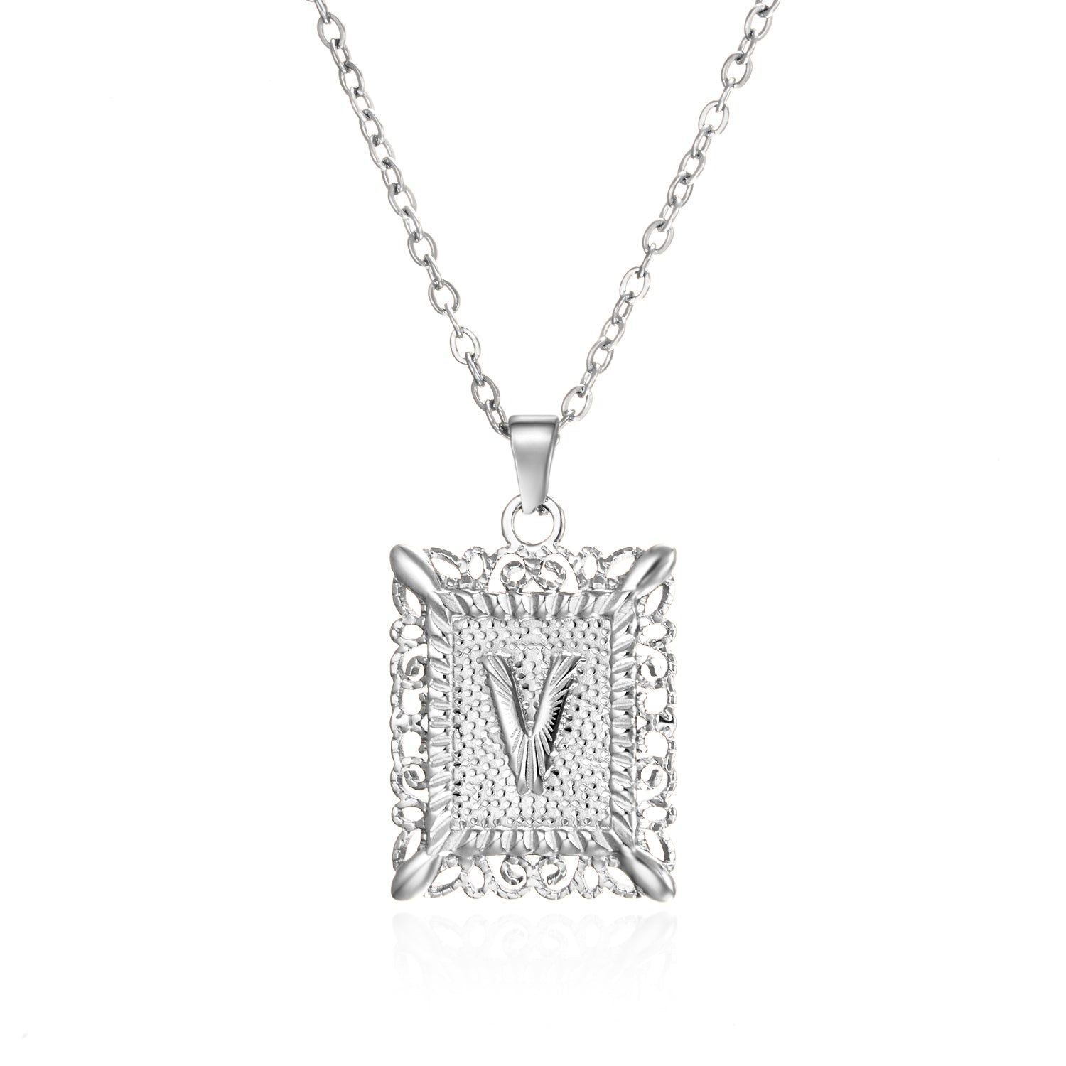 Initial Letter Necklace – Κολιέ με Αρχικό Γράμμα Α-Ζ από Ανοξείδωτο Ατσάλι