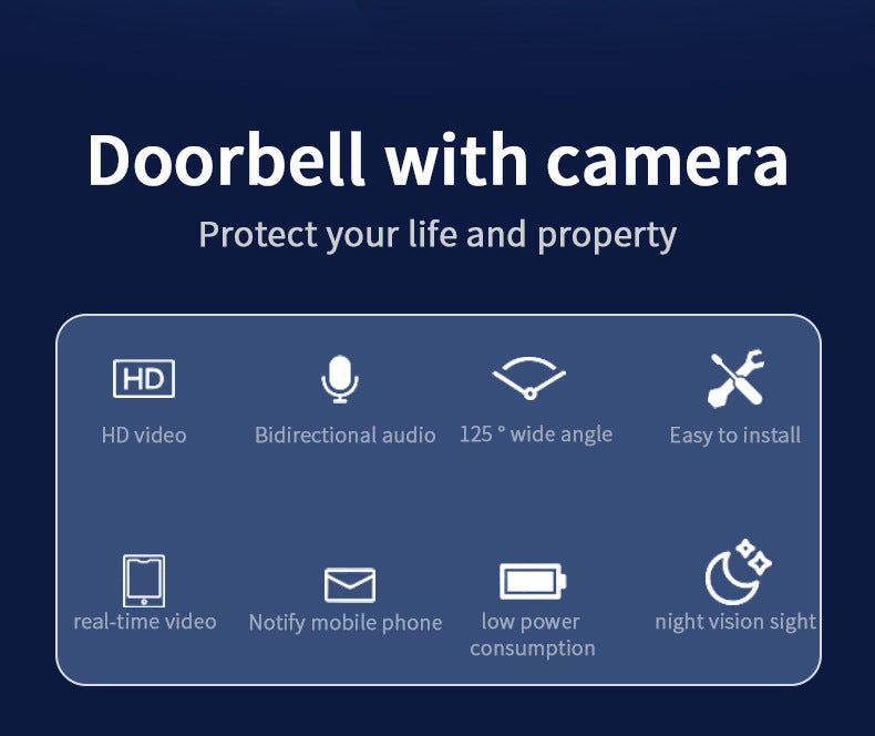 Wireless Smart Doorbell Home Low Power Wireless Wifi