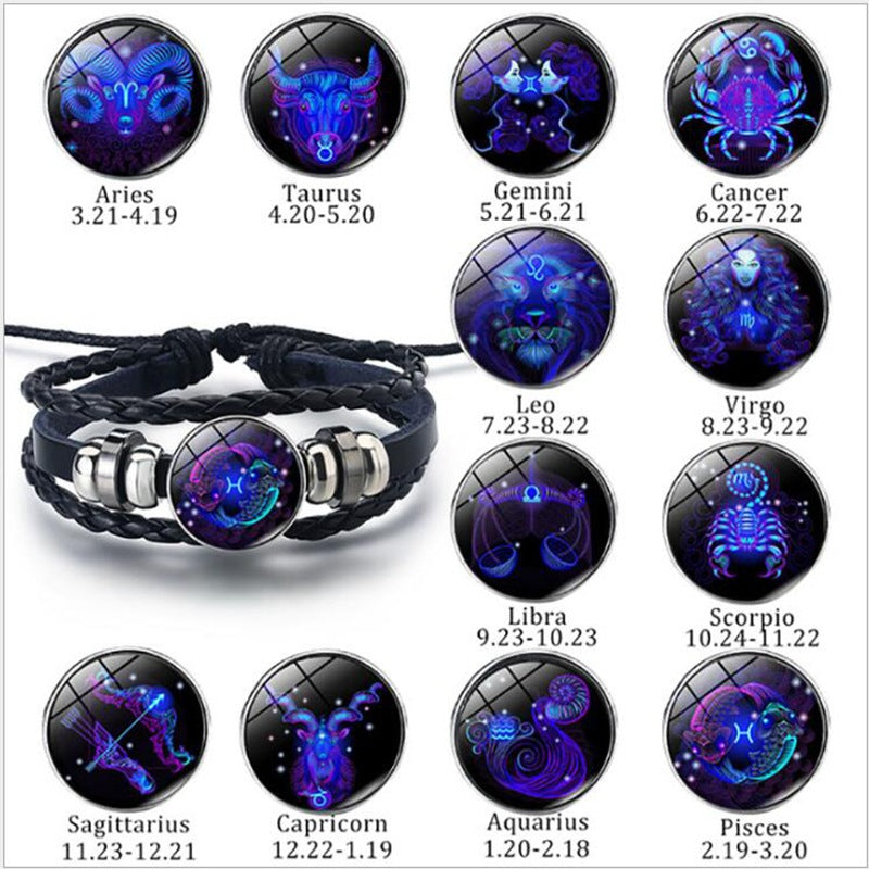 12 Zodiac Constellation Luminous Bracelet – Φωσφορίζον Βραχιόλι Ζωδίου