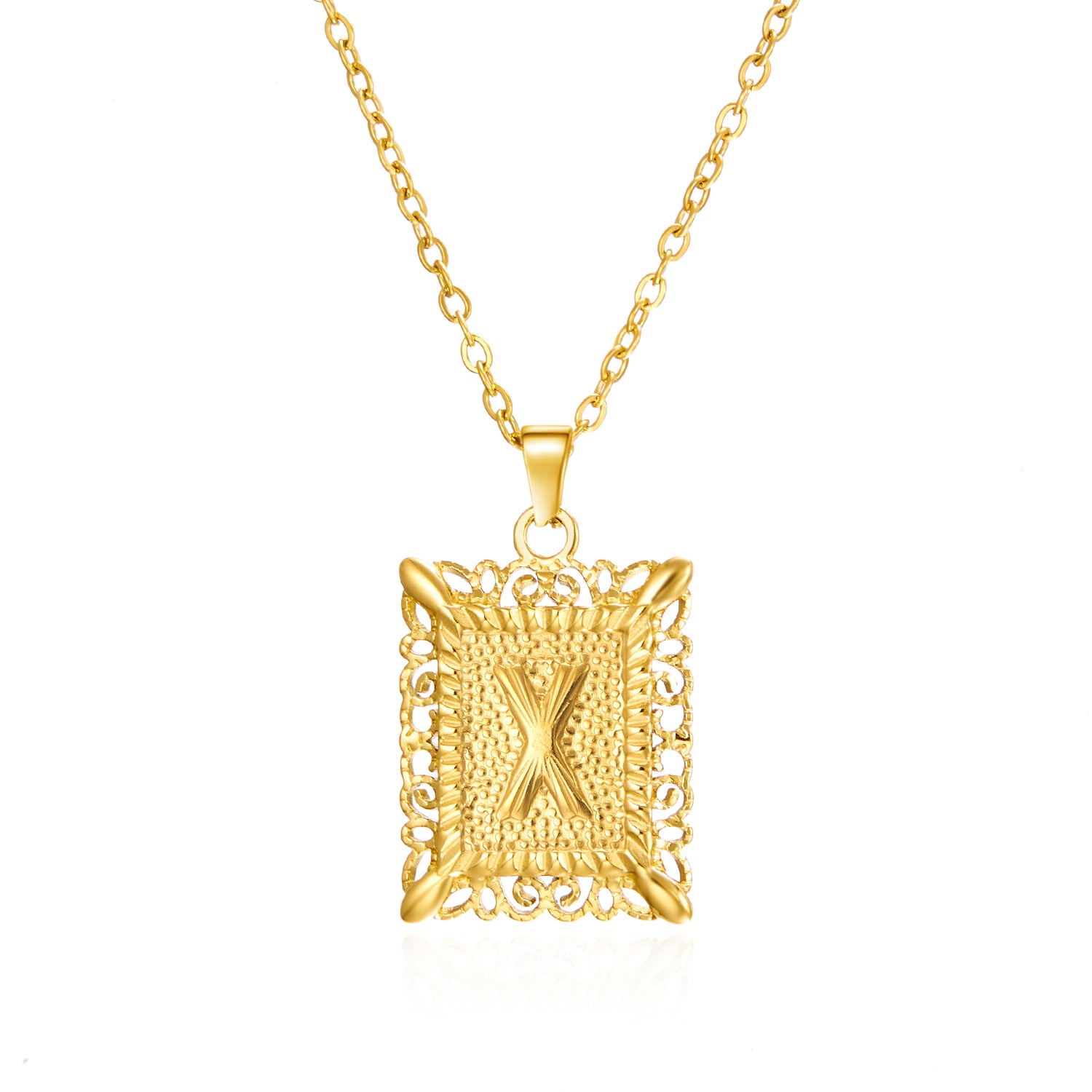 Initial Letter Necklace – Κολιέ με Αρχικό Γράμμα Α-Ζ από Ανοξείδωτο Ατσάλι