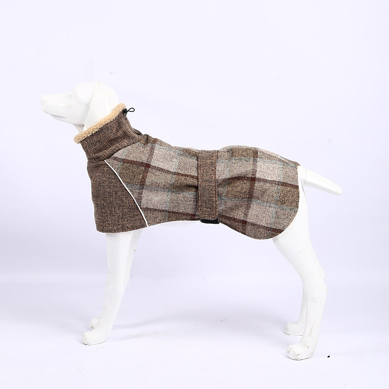 Wool Plaid Pet Clothes – Ζεστό Καρό Ρούχο Σκύλου