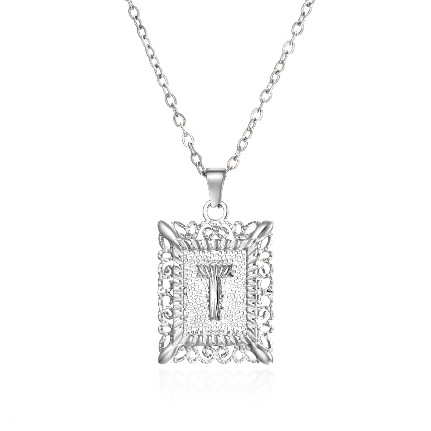 Initial Letter Necklace – Κολιέ με Αρχικό Γράμμα Α-Ζ από Ανοξείδωτο Ατσάλι