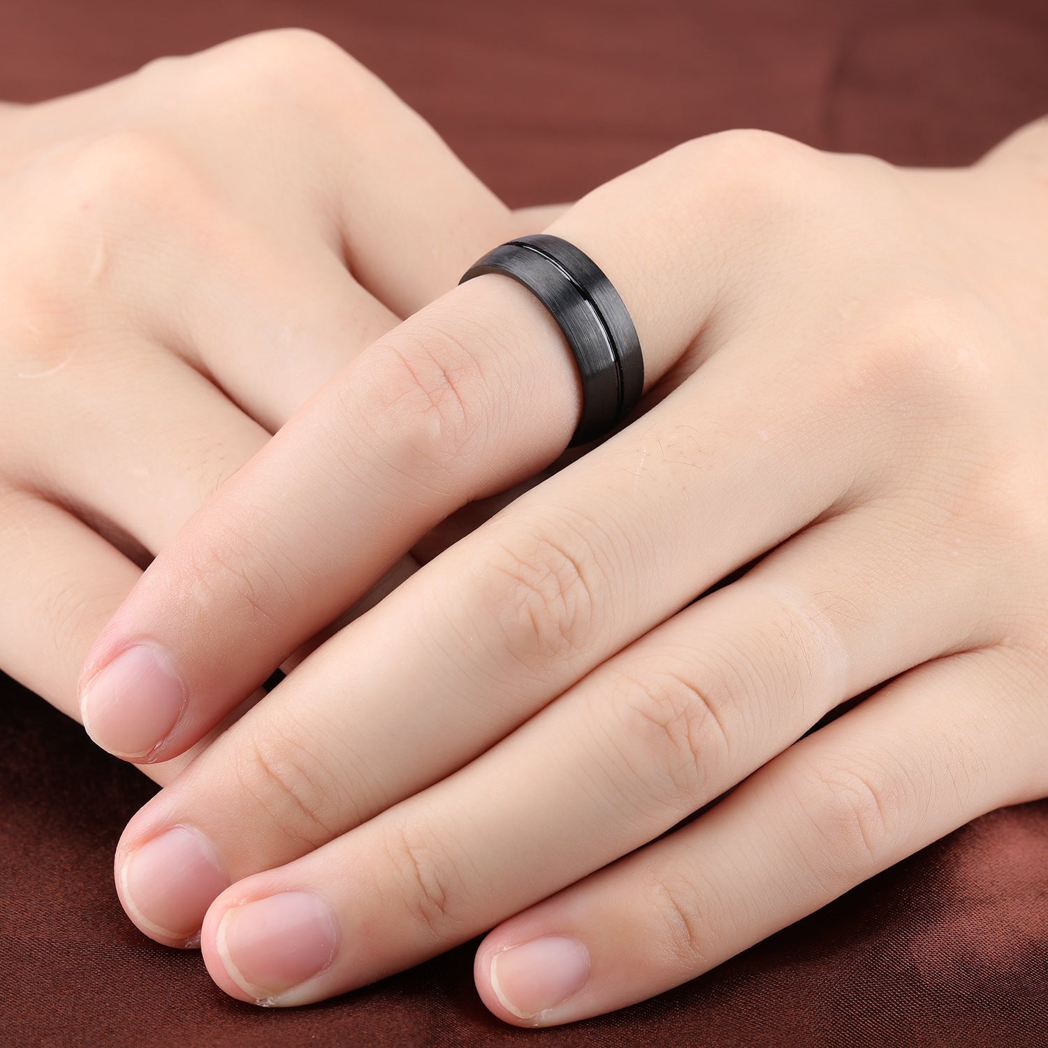 Black Titanium Steel Ring – Κομψό Δαχτυλίδι από Μαύρο Titanium Steel