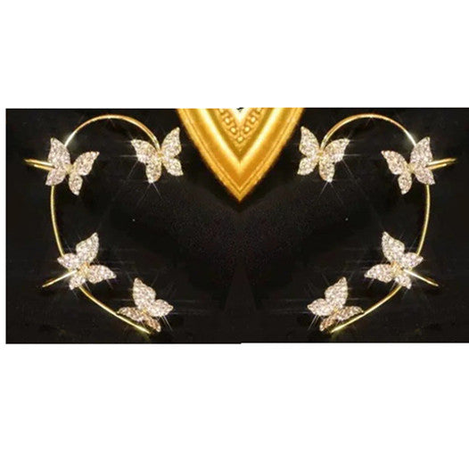 Fashion Butterfly Ear Clip – Κομψά Γυναικεία Σκουλαρίκια Πεταλούδα