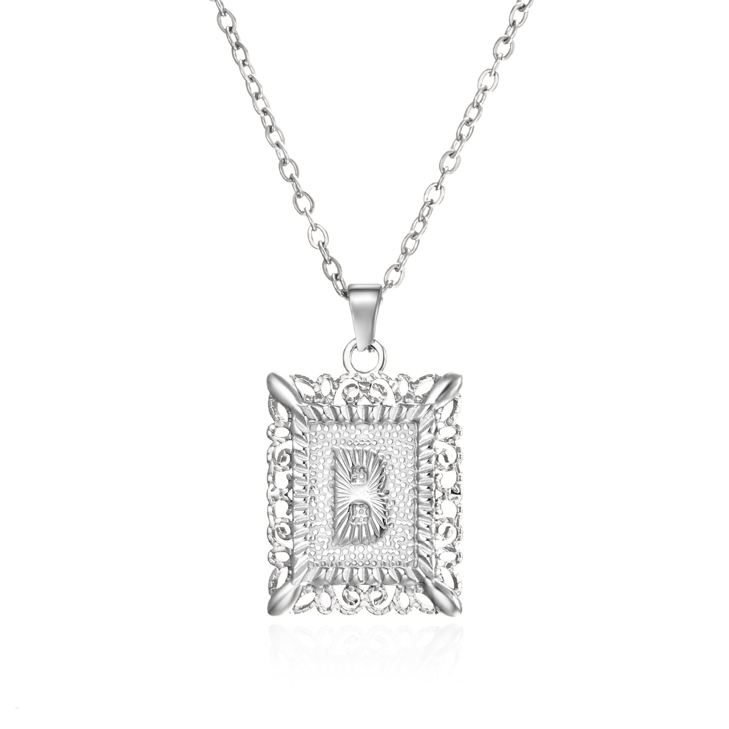 Initial Letter Necklace – Κολιέ με Αρχικό Γράμμα Α-Ζ από Ανοξείδωτο Ατσάλι