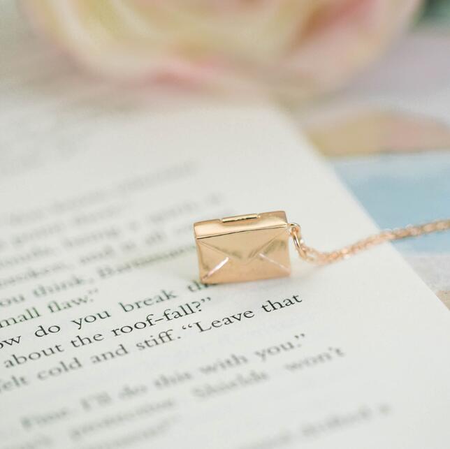 Custom Love Letter Envelope Pendant Necklace – Προσωποποιημένο Κολιέ Love Letter