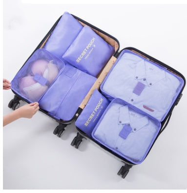 Durable Waterproof Nylon Packing Cube Travel Organizer Set (6 Pieces)
