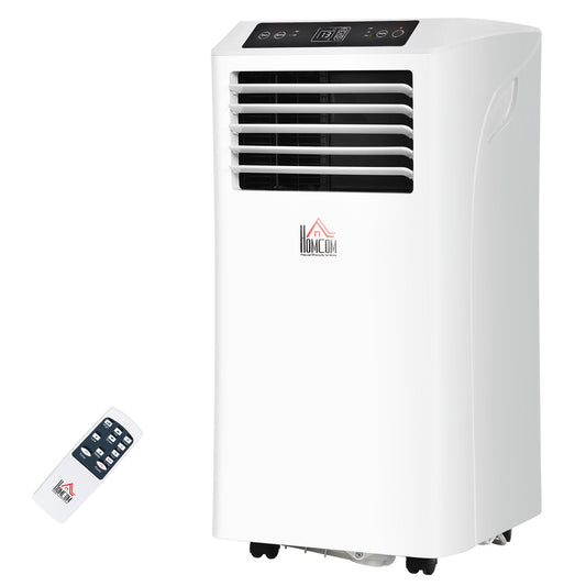 HOMCOM 8000 BTU Portable Air Conditioner, Cooling Dehumidifier Ventilation, White