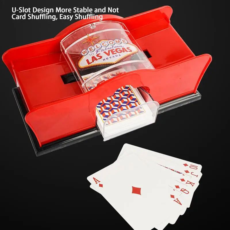 Poker Card Hand Shuffler – Manual Crank Card Shuffling Machine
