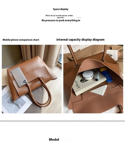 Fashion Women Shoulder Bag – Large Capacity Retro Tote Handbag