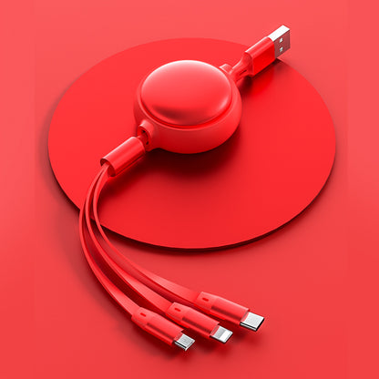 3-in-1 Retractable USB Charging Cable