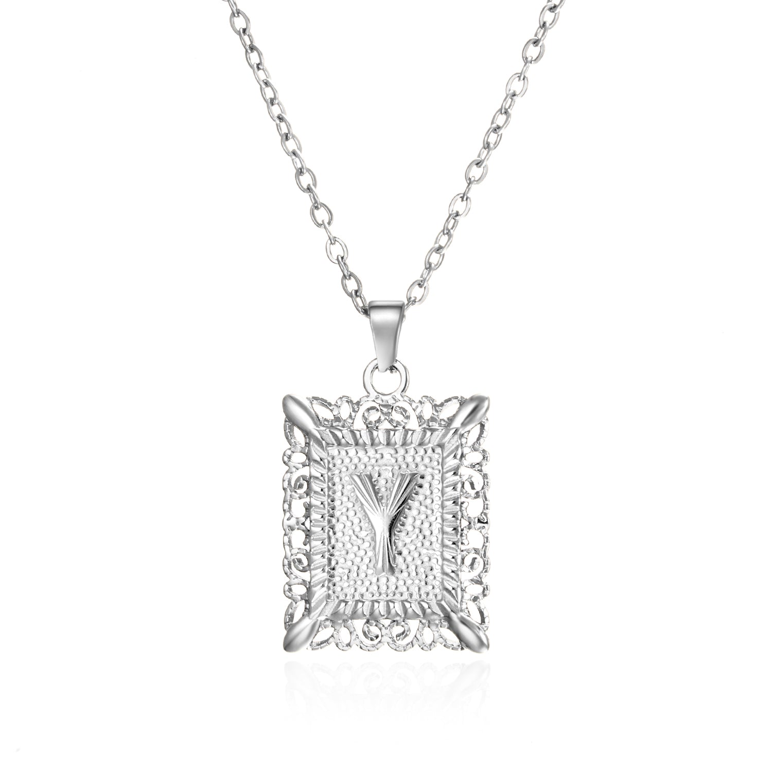 Initial Letter Necklace – Κολιέ με Αρχικό Γράμμα Α-Ζ από Ανοξείδωτο Ατσάλι