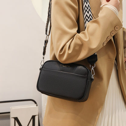 Fashion Crossbody Shoulder Bag with Rhombus Embroidery – Cute Small Square Bag