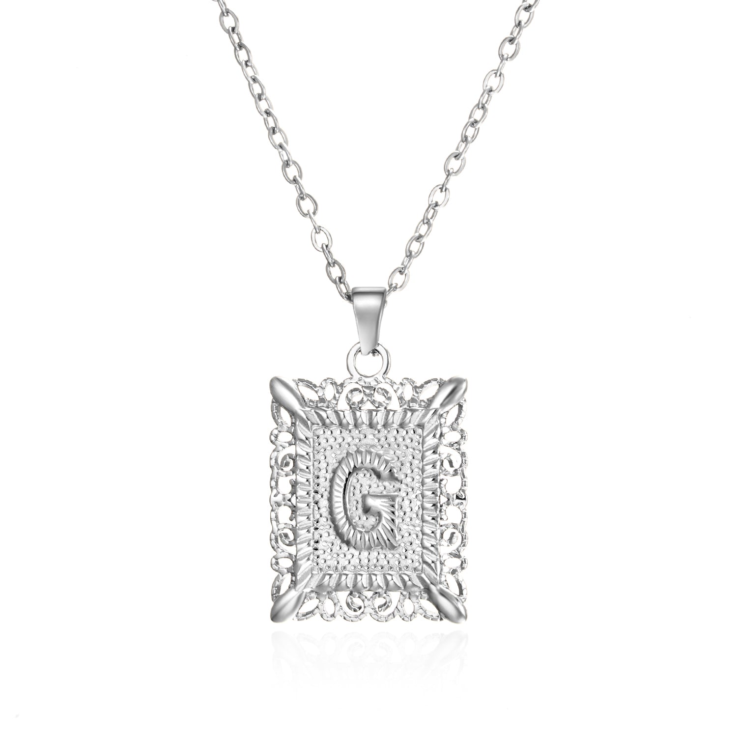 Initial Letter Necklace – Κολιέ με Αρχικό Γράμμα Α-Ζ από Ανοξείδωτο Ατσάλι