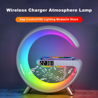 New Intelligent G-Shaped LED Lamp Wireless Charger & Bluetooth Speaker