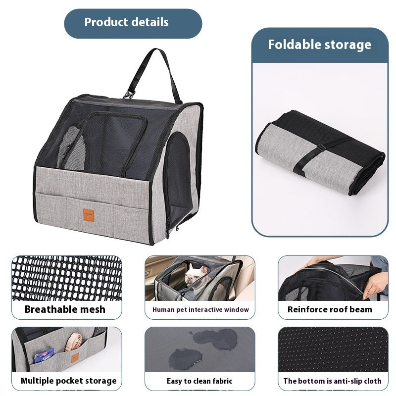 Portable Foldable Waterproof Pet Cage & Car Seat Mat – Αδιάβροχο Κάλυμμα για Σκύλους