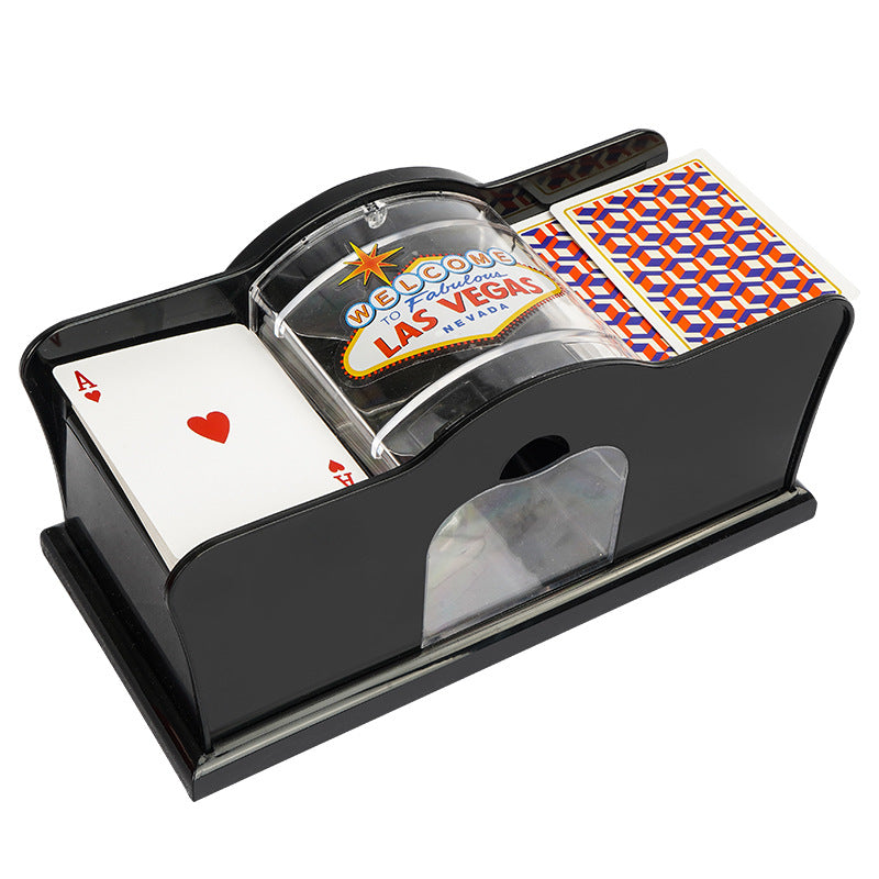 Poker Card Hand Shuffler – Manual Crank Card Shuffling Machine