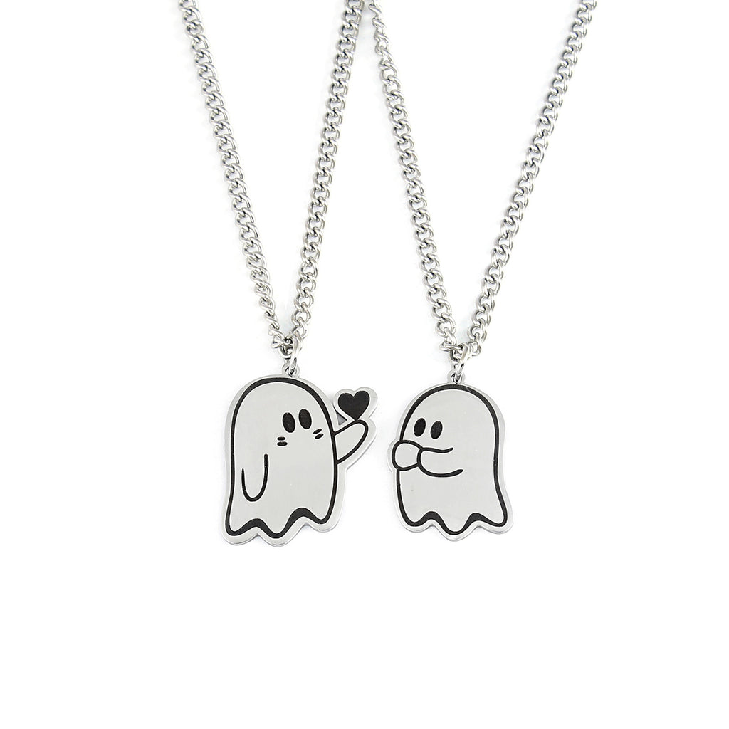Cute Love Ghost Necklace – Χαριτωμένο Κολιέ Φαντασματάκι για Ζευγάρια & Φίλους