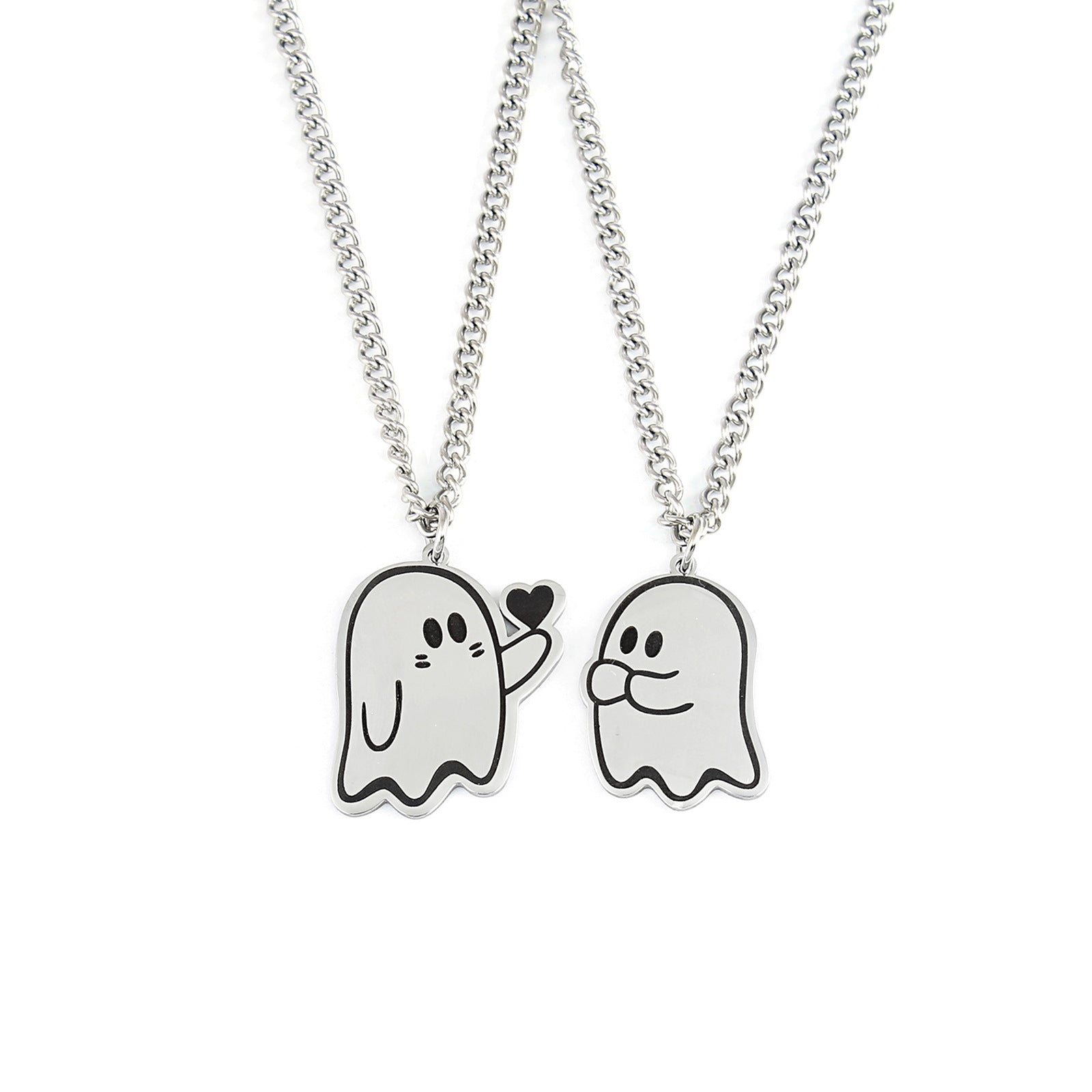 Cute Love Ghost Necklace – Χαριτωμένο Κολιέ Φαντασματάκι για Ζευγάρια & Φίλους