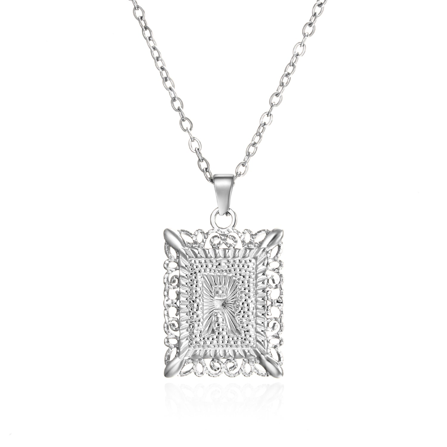 Initial Letter Necklace – Κολιέ με Αρχικό Γράμμα Α-Ζ από Ανοξείδωτο Ατσάλι