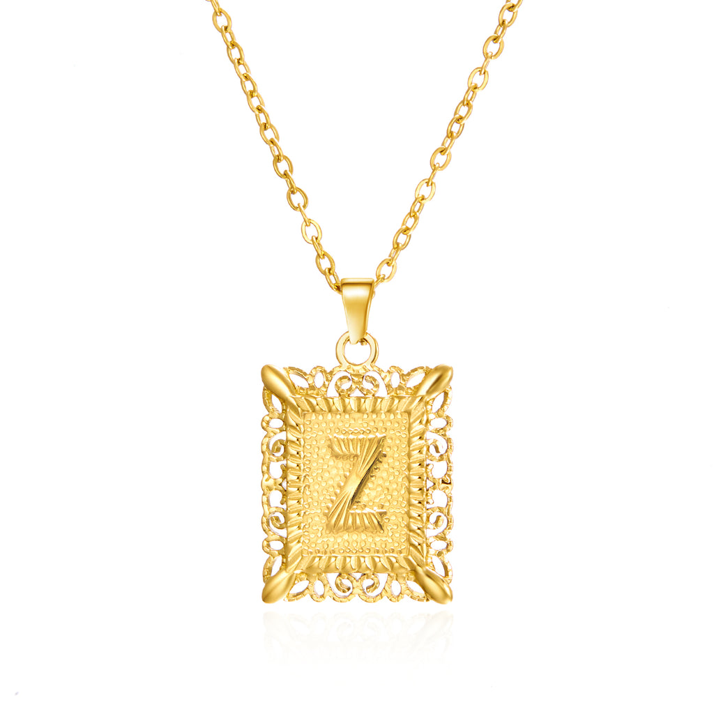 Initial Letter Necklace – Κολιέ με Αρχικό Γράμμα Α-Ζ από Ανοξείδωτο Ατσάλι