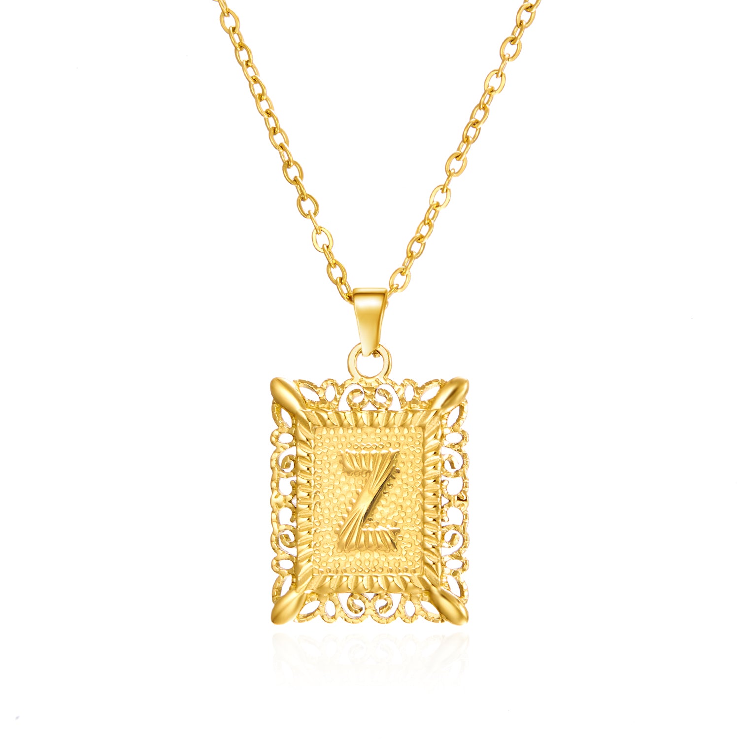 Initial Letter Necklace – Κολιέ με Αρχικό Γράμμα Α-Ζ από Ανοξείδωτο Ατσάλι