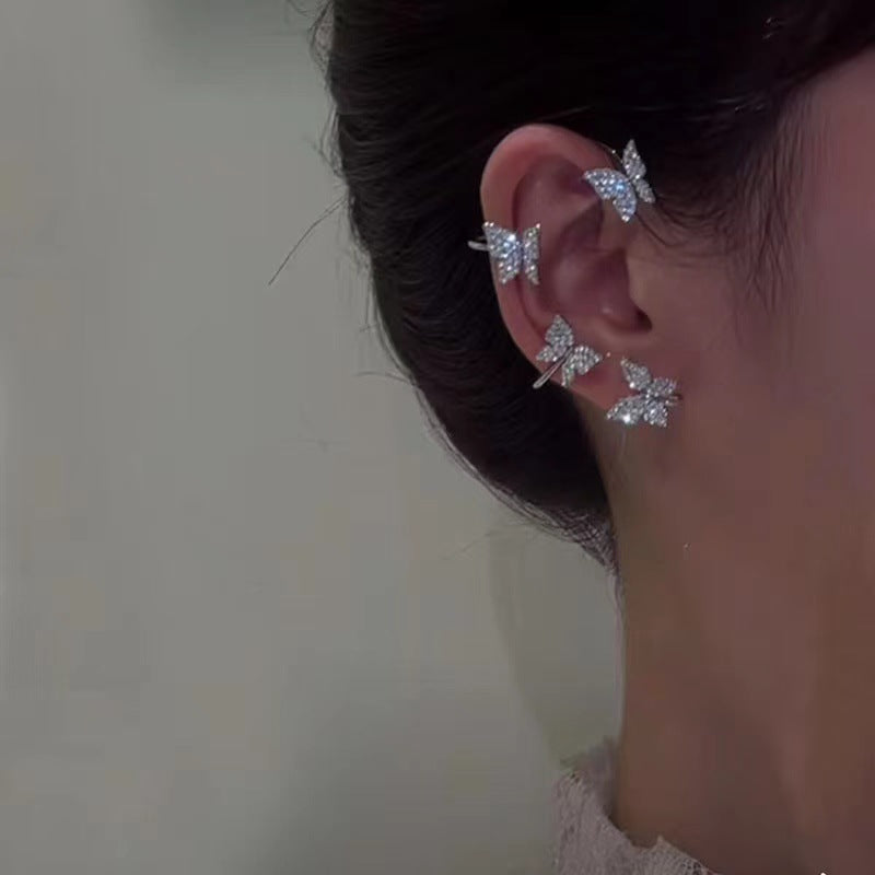 Fashion Butterfly Ear Clip – Κομψά Γυναικεία Σκουλαρίκια Πεταλούδα