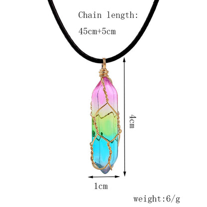 Women's Transparent Geometric Crystal Necklace – Elegant Diamond Style Jewelry