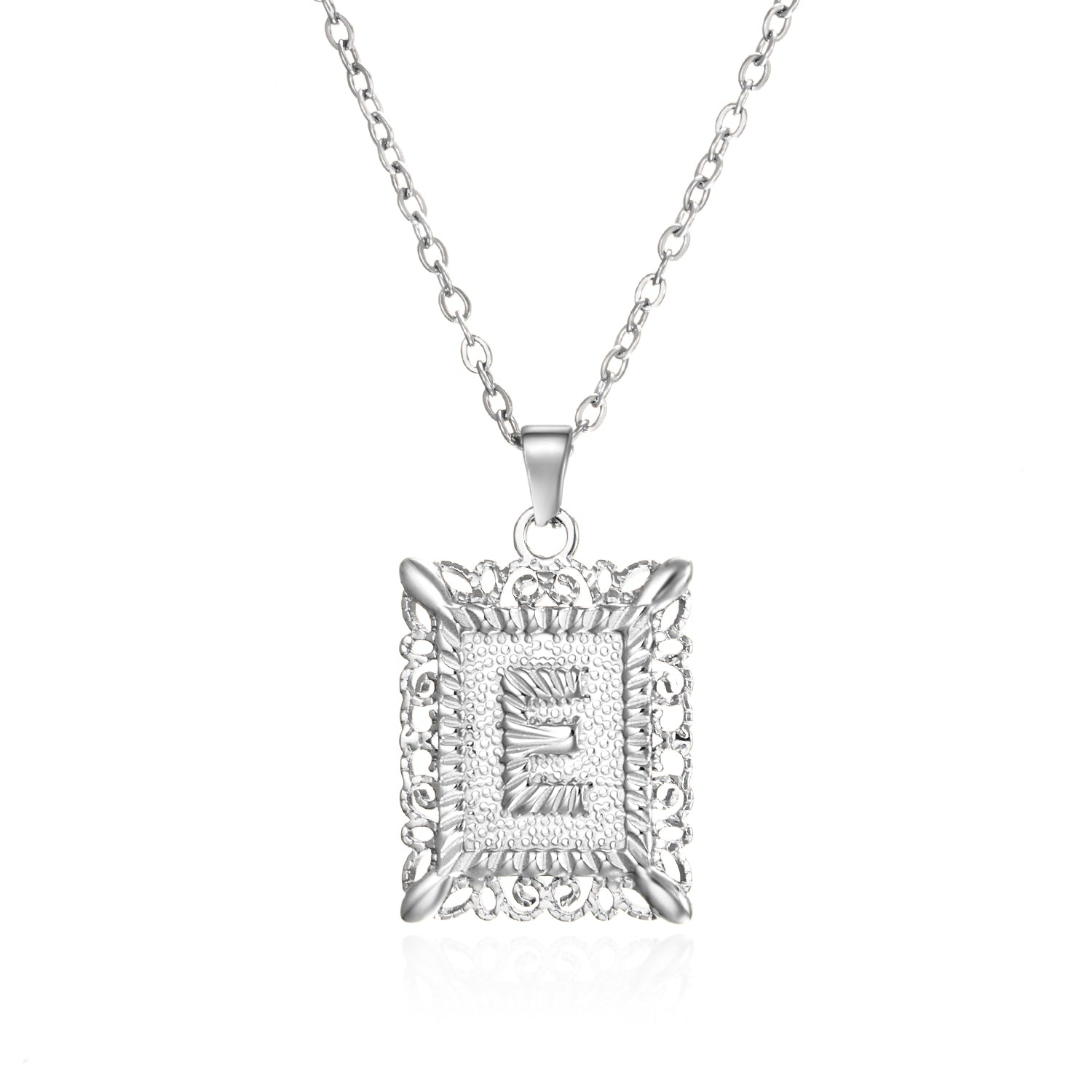 Initial Letter Necklace – Κολιέ με Αρχικό Γράμμα Α-Ζ από Ανοξείδωτο Ατσάλι