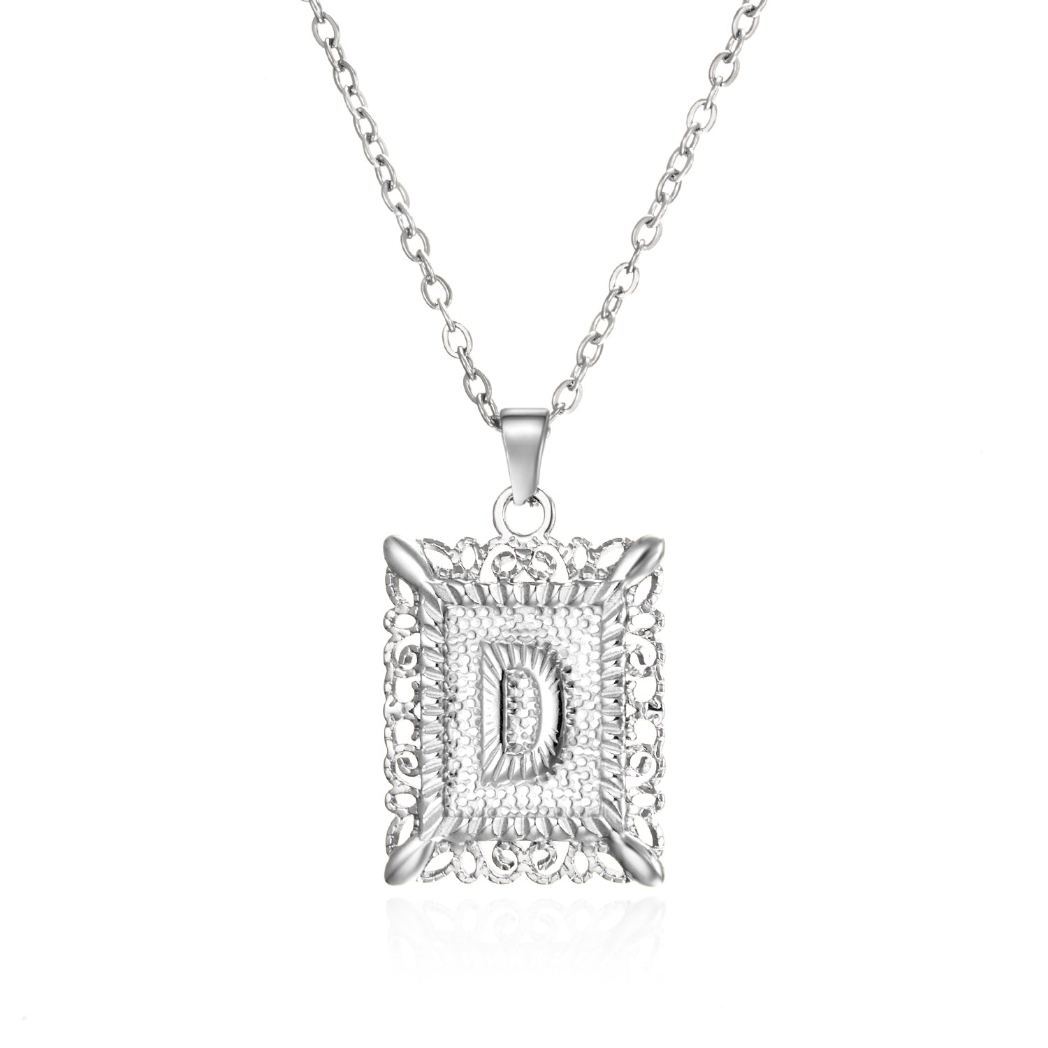 Initial Letter Necklace – Κολιέ με Αρχικό Γράμμα Α-Ζ από Ανοξείδωτο Ατσάλι