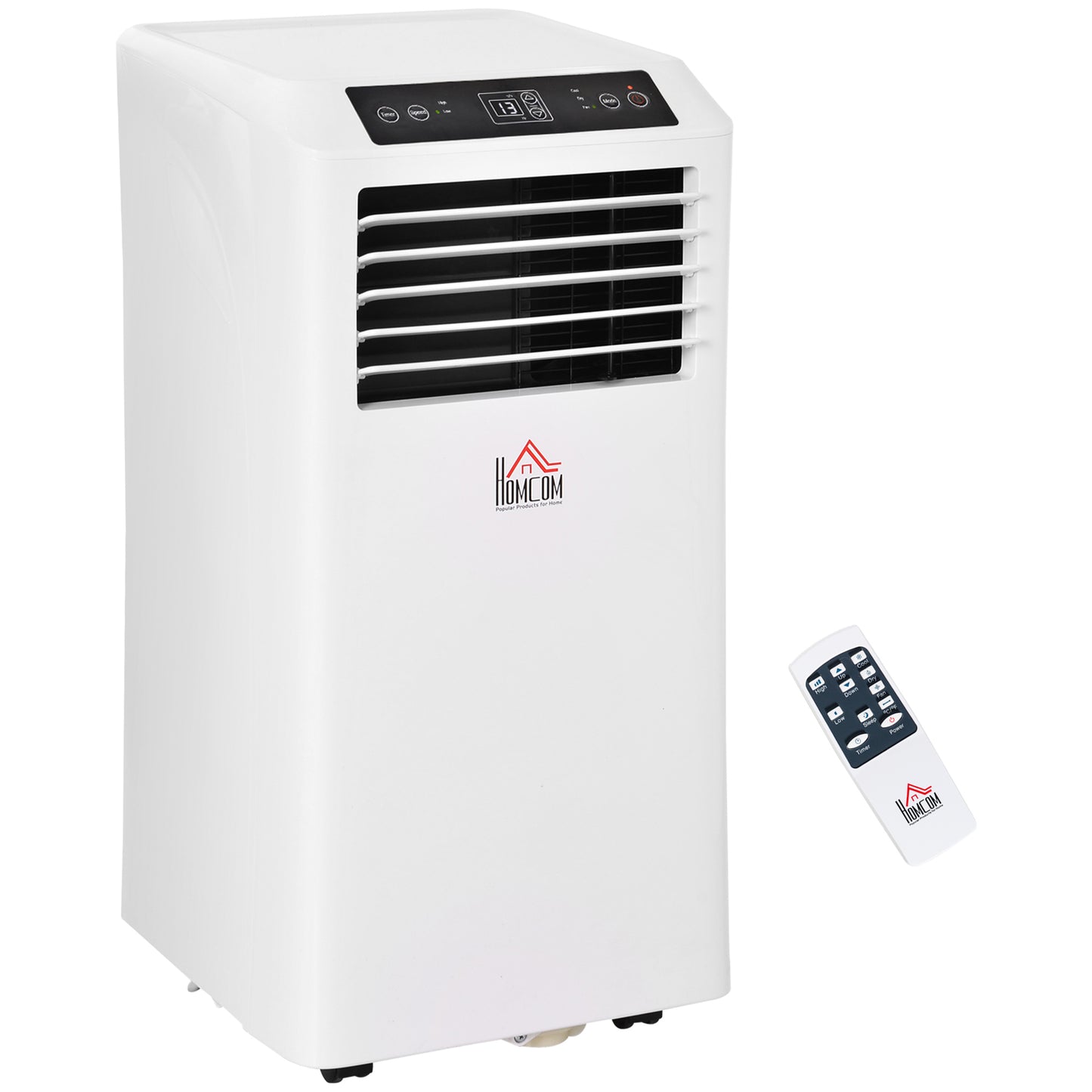 HOMCOM 8000 BTU Portable Air Conditioner, Cooling Dehumidifier Ventilation, White