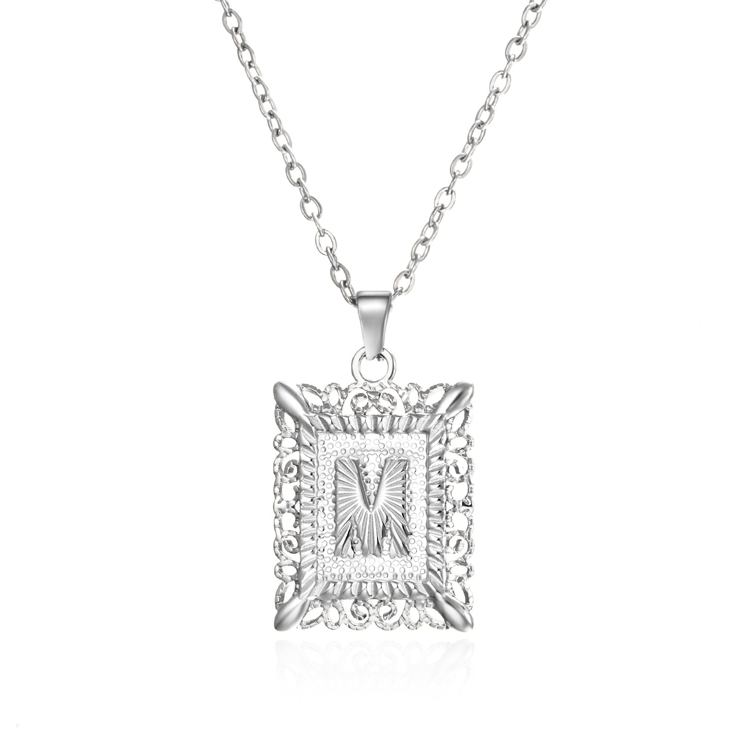 Initial Letter Necklace – Κολιέ με Αρχικό Γράμμα Α-Ζ από Ανοξείδωτο Ατσάλι
