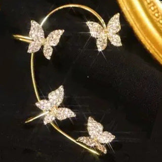 Fashion Butterfly Ear Clip – Κομψά Γυναικεία Σκουλαρίκια Πεταλούδα
